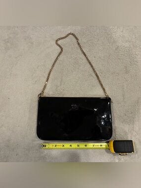 Christian Louboutin Black Patent Chain Shoulder Bag